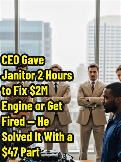 CEO Challenges Janitor to Save $2M Engine with $47 Part