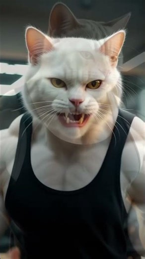 Tiny Cat Bullies Massive Bodybuilder Cat in Gym... Instantly Regrets It! 😱💪