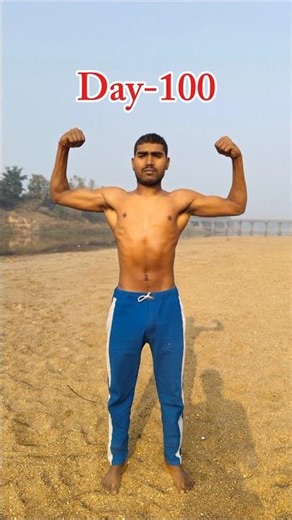 Day 100 of My 100 Days Hard 💪 | Fitness Motivation #fitnessjourney #hardchallenge #shorts
