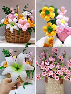 1.5M views · 5.2K reactions | Easy DIY Flower Crafts using Pipe Cleaner :) | Simple Crafts | Facebook