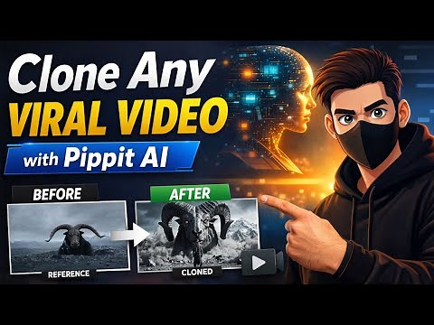 How to CLONE ANY VIRAL VIDEO with Pippit AI