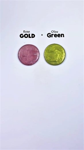 Let's Mixing Rose Gold Olive Green Slime Colors 😍 #colormixing #painting #satisfying #artandcraft #art | Color Mixing Lab