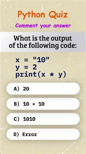 Python Quiz : Is it math… or something else? #pythonquiz #pythonquestions #learnpython