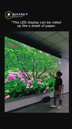 This LED Display Rolls Up Like a Sheet of Paper 🤯 | Future of Flexible Screens