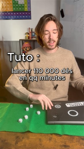 equerre_et_maths on Instagram: "On lance 110 000 dés ! #apprendre #maths #mathématiques #probabilite#experience#dés #informatiques #python"