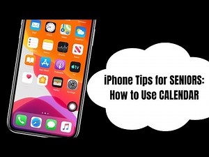 iPhone Tips for SENIORS How to Use CALENDAR | iOS 18