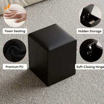 Modern Black Coffee Table with Storage Drawers & Wheels