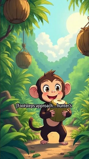The Smart Monkey 🐒 | Jungle Short Story with a MoralSmart Monkey