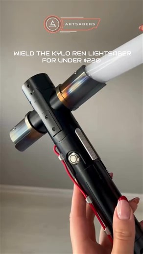 @artsabers on Instagram: "Want to wield an iconic replica lightsaber without breaking the bank?✨ The Kylo Ren SE Lightsaber delivers the legendary look inspired by the Dark Side — at a price made for fans who want more Force for less credits. Bold design, powerful presence, and all the essential features you expect from our lightsabers - Blaster Effect, Character Voices, Flash on Clash, Infinite Blade Colours, Lock-Up, Motion Control, Smooth Swing. Dark Side energy. Budget-friendly choice. ⚔️ Ch