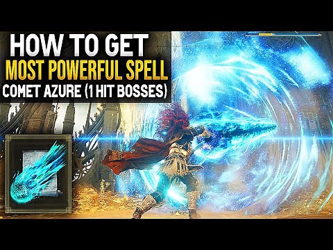 Elden Ring How To Get Most Powerful Spell "COMET AZURE" - The Best Spell In Elden Ring