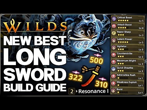 Monster Hunter Wilds - New Best OP Long Sword Build - Highest Damage Possible Title Update 3 Guide!