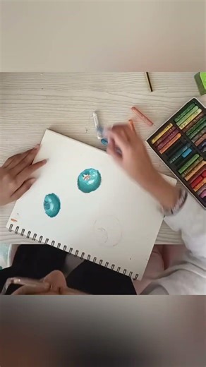 draw blueberries with me! 🫐 #art #drawing #colortheory #oilpastel #blueberry