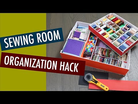 SEWING HACK - FAST N EASY FOAM BOARD HACKS - DOUBLE YOUR STORAGE -