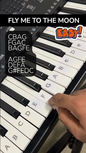 Fly me to the moon #piano #tutorial #pianolessons #easypiano #pianotutorial #flymetothemoon