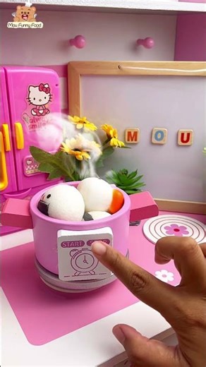 ASMR Hello Kitty Kitchen play set sushi rice cooker #asmrroleplay #asmrsounds