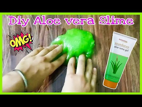 How to make slime with Aloe vera gel || Diy Aloe Vera slime|| Anushka's Dream world 🌎|| No borax