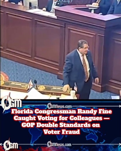 Randy Fine: GOP’s Voter Fraud MVP Florida Congressman Randy Fine got caught voting on behalf of other members—yes, illegally. The irony? He’s part of the same party that’s spent years screaming about voter fraud like it’s a national emergency. Democracy, meet hypocrisy. Turns out the GOP doesn’t need conspiracy theories when they’ve got members like Fine creating the headlines themselves. 🗳️😂 #RandyFine #VoterFraud #PoliticalIrony #FloridaPolitics | OGM News