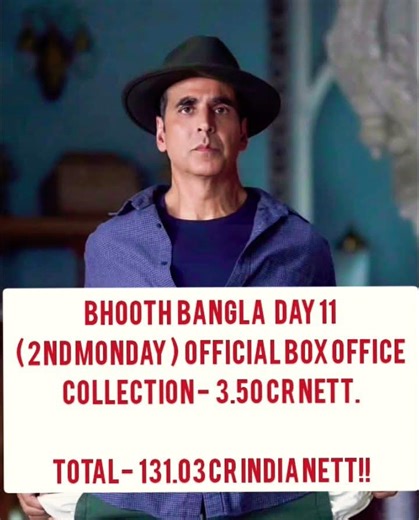 BHOOTH BANGLA DAY 11 OFFICIAL BOX OFFICE COLLECTION #bhoothbangla #akshaykumar #movie