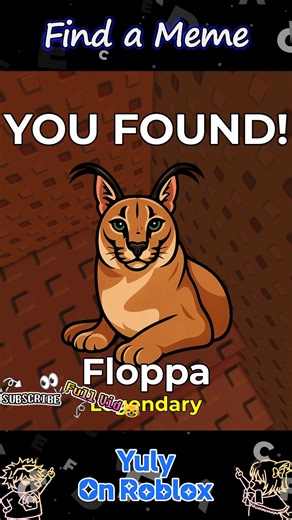 💫Floppa,Steve | 🚀Find a Meme - Memeland🚀 | @yulyonroblox - Shorts | 🎮ROBLOX | 4K