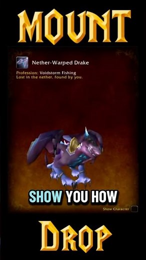 World Of Warcraft - Nether Warped Drake #youtubeshorts #worldofwarcraft #warcraft #midnight