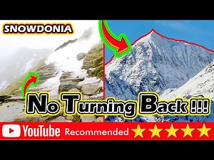 Snowdonia Summit Mountain via Pyg Track with icy and snow conditions #snowdonia #mountains