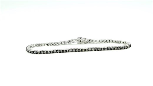 Black Diamond Tennis Bracelet in 925 Sterling Silver | Elegant Luxury Bracelet for Women - Etsy