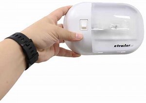 Omega 12V RV Dome Light - Single - 7-3/8" Long x 4-3/4" Wide - White Housing Command Electronics RV