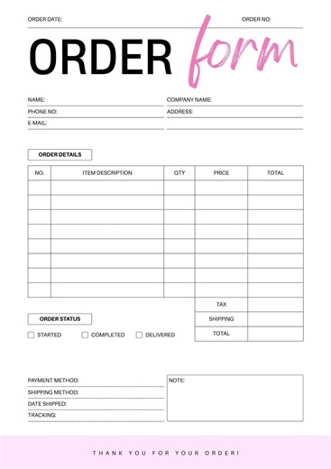 Editable Business Invoice Template | Printable Billing Form | Canva Invoice Download | Small Business Finance | Modern Professional Design - Etsy