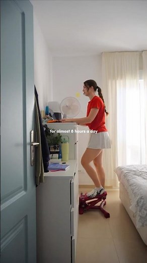 Walking pad VS mini stepper (upgrading my wfh setup) 👩‍💻 #shorts #wfh #ministepper