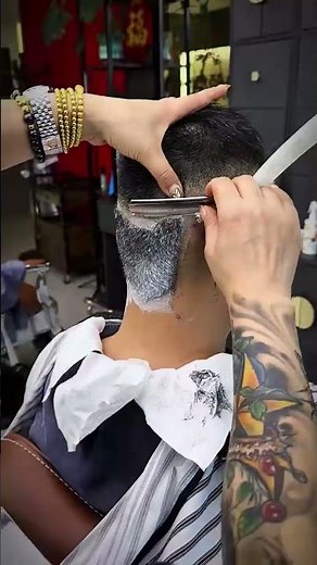 💈HEAD SHAVING & This process is a breeze!#barbershop #barber