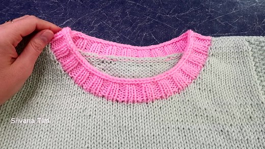 Aprender a Tejer Cuello Redondo a Dos Agujas Paso a Paso