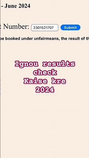 Ignou result kaise check kre #ignou #ignouresult #ignouuniversity #ignouresult2024 #ignoutips #viral