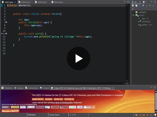 Java Day 21: Abstract Classes Polymorphism | K Chaitanya raju posted on the topic | LinkedIn