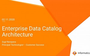 Enterprise Data Catalog Architecture