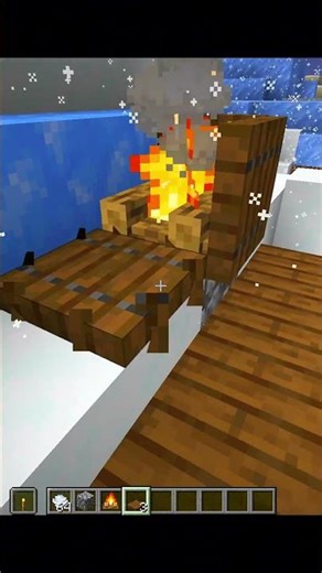 When I Need Snow Shelter(World's Smallest Violin) #minecraft #shorts