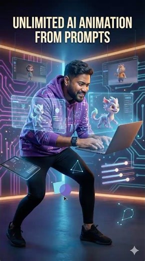 Unlimited AI Motion Graphics From Text Prompts