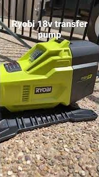 RYOBI transfer pump in action!!