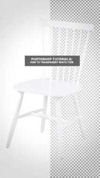 Photoshop tutorial : how to transparent white item #photoshop #edit #tips #white #editing