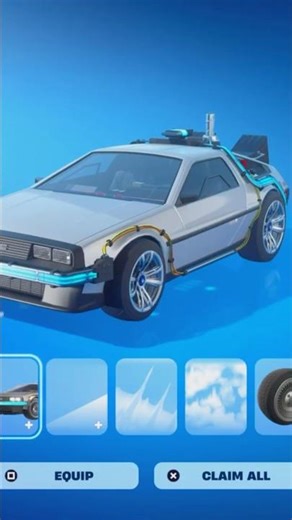 How To Get Back To The Future Time Machine DeLorean Car Body For FREE! (Fortnite Rocket League)