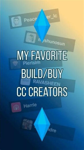My Favorite Build/Buy CC Creators for The Sims 4 #thesims4 #sims4 #sims #sims4cc