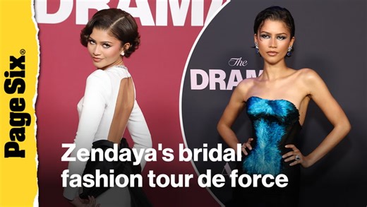 See Zendaya’s complete bridal tour de force for ‘The Drama’ ending with ‘something blue’