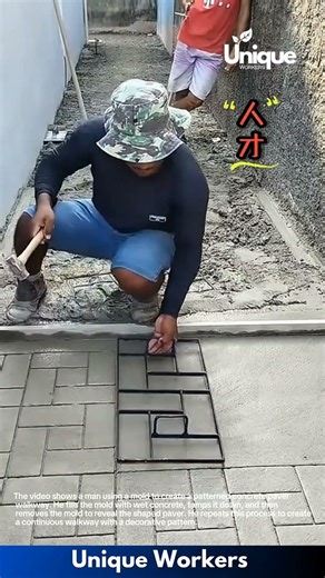 Building a Concrete Walkway: Using a Paver Mold for a Custom Design