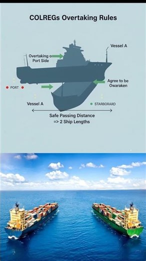 ⚓ COLREGs OVERTAKING RULES: Safe Passing Distance & Port Side Maneuvers ⚓