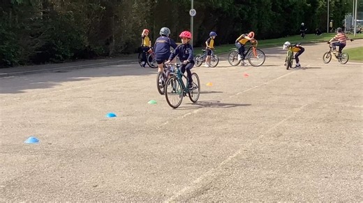 Primary 5 have had a sunny start to their Bikeability Level 1 training today. Bike control and awareness of surroundings are the key points of learning today. #RGCJunior #RGCCommunity #RobertGordonsCollege #HMCSchool #SCISschools #Bikeability | Robert Gordon's College