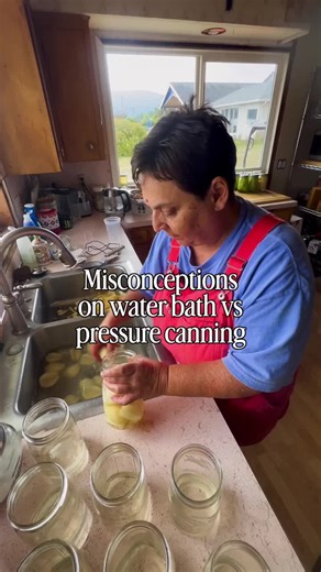 One of the reasons canning feels confusing at first is because a lot of us were taught “rules” that aren’t actually the real rule. It’s not: Fruit = water bath Veggies = pressure canner It’s: High acid = water bath Low acid = pressure canner And some foods (like tomatoes) sit right on the edge, which is why you’ll see added lemon juice or citric acid in safe recipes. Once you understand that acidity is the key, the whole method question starts to make way more sense. This is one of those foundat