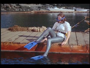 The frogwoman in rubber....and the Orca