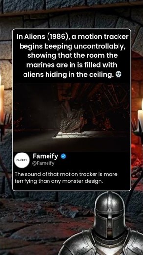 In Aliens (1986), a motion tracker begins beeping uncontrollably 💀