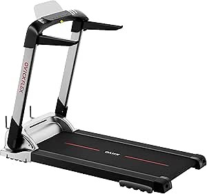 Amazon.com : OVICX Portable Foldable Home Workout Equipment Treadmill with Shock Absorption, Bluetooth Connectivity, Fitness Tracking App, and Pulse Sensors, Gray : Sports & Outdoors