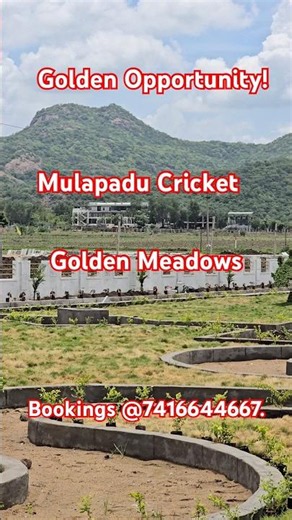 Investment plots in Mulapadu near iconic cable bridge #golden Meadows