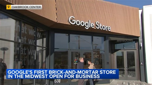 1st brick-and-mortar Google store in the Midwest opens at Oakbrook Center mall in Oak Brook, Illinois